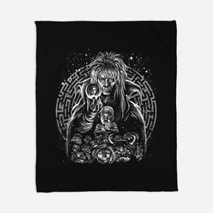 Goblin King Under The Snow-None-Fleece-Blanket-zascanauta