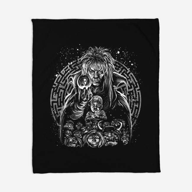 Goblin King Under The Snow-None-Fleece-Blanket-zascanauta