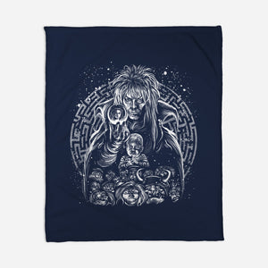 Goblin King Under The Snow-None-Fleece-Blanket-zascanauta