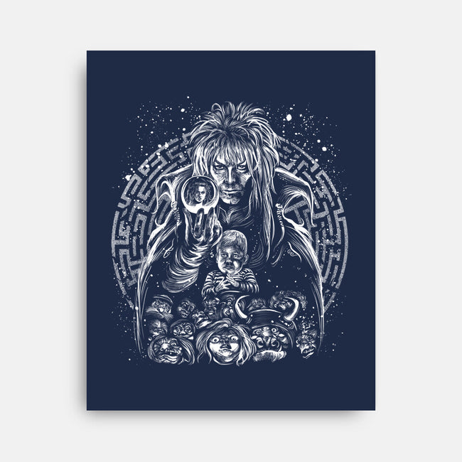 Goblin King Under The Snow-None-Stretched-Canvas-zascanauta