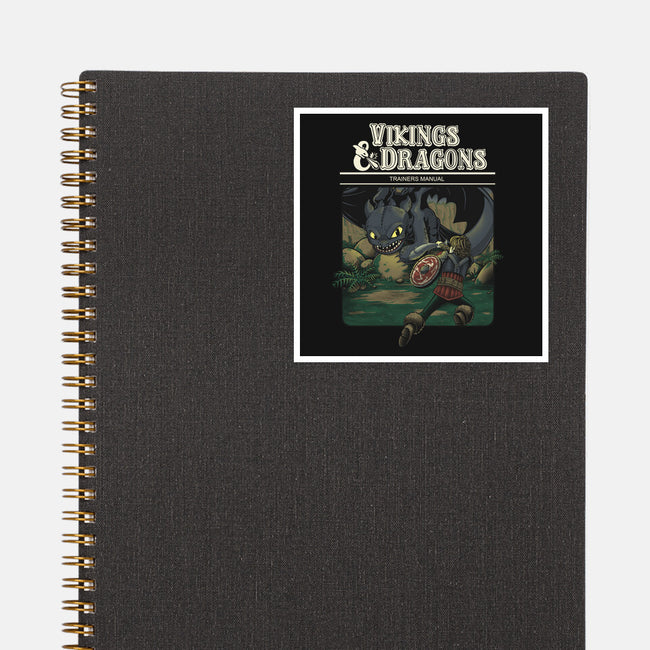 Vikings And Dragons-None-Glossy-Sticker-Betmac
