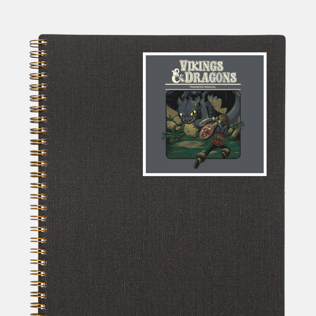 Vikings And Dragons-None-Glossy-Sticker-Betmac