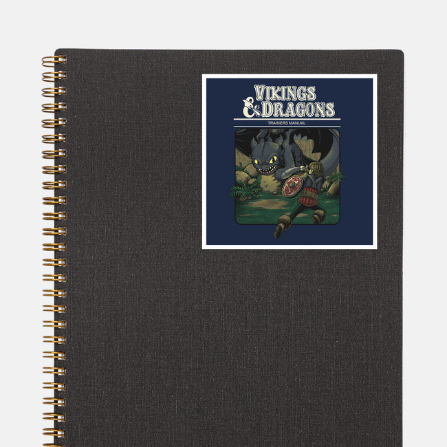 Vikings And Dragons-None-Glossy-Sticker-Betmac