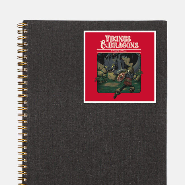 Vikings And Dragons-None-Glossy-Sticker-Betmac