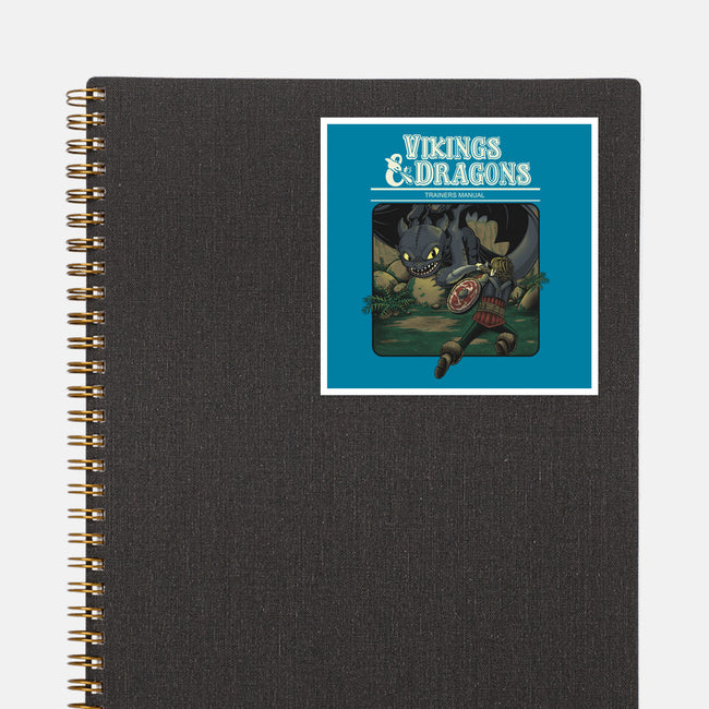 Vikings And Dragons-None-Glossy-Sticker-Betmac