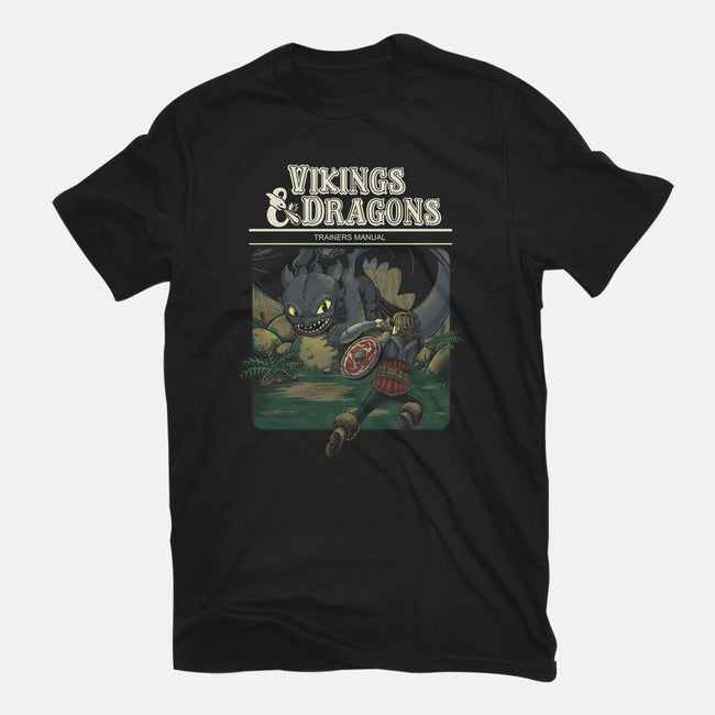 Vikings And Dragons-Mens-Basic-Tee-Betmac