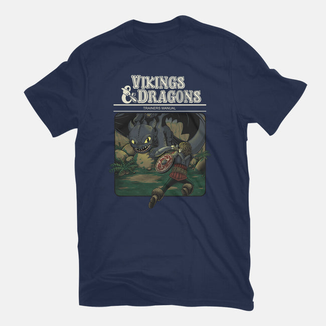 Vikings And Dragons-Womens-Basic-Tee-Betmac