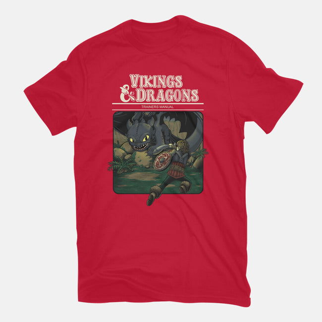 Vikings And Dragons-Womens-Fitted-Tee-Betmac