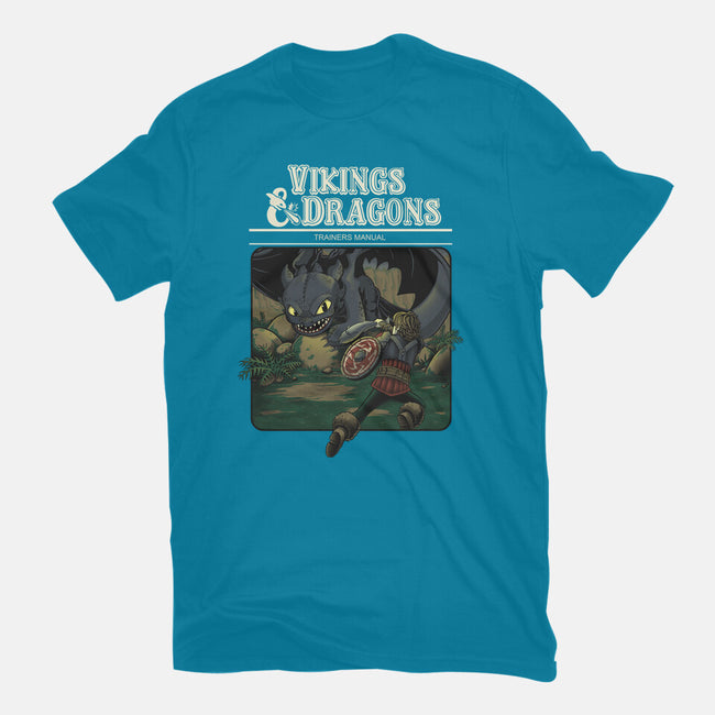 Vikings And Dragons-Womens-Basic-Tee-Betmac