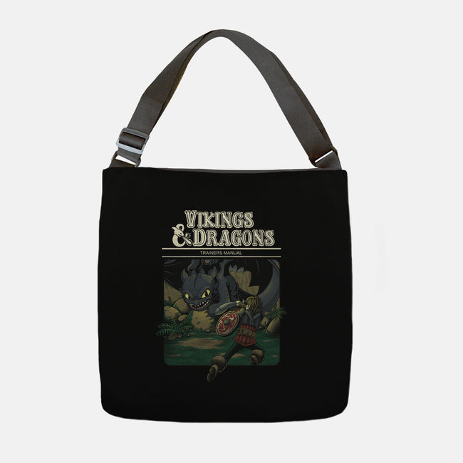 Vikings And Dragons-None-Adjustable Tote-Bag-Betmac