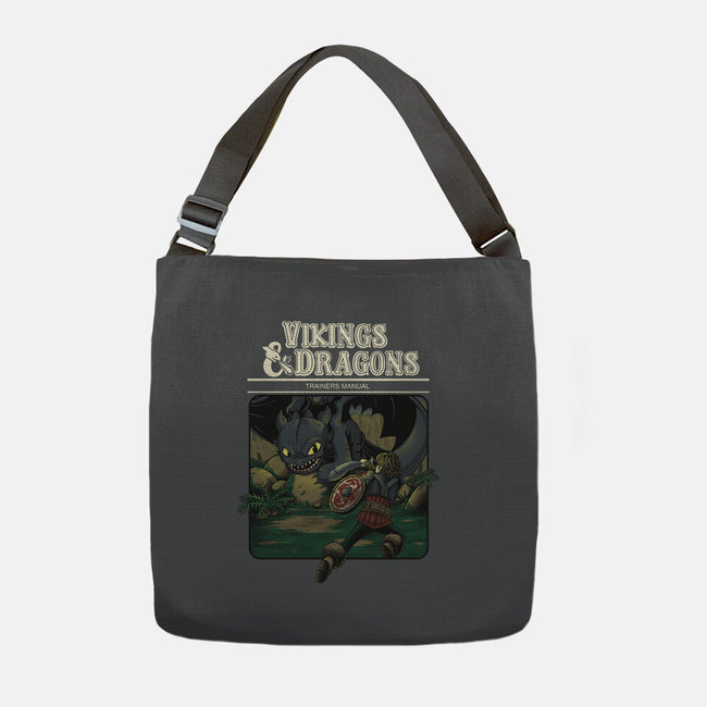 Vikings And Dragons-None-Adjustable Tote-Bag-Betmac