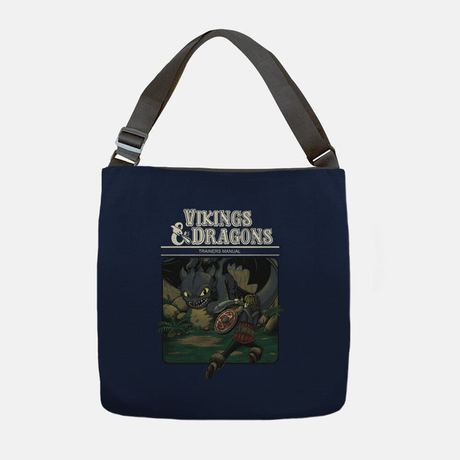 Vikings And Dragons-None-Adjustable Tote-Bag-Betmac