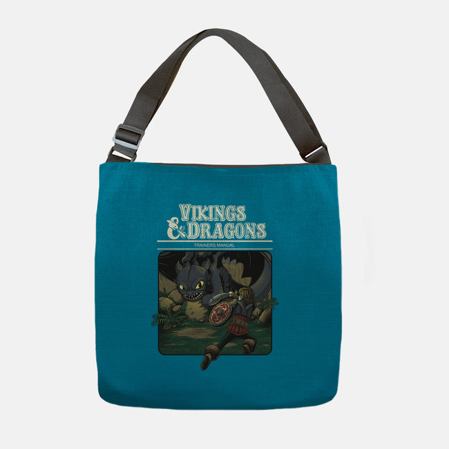 Vikings And Dragons-None-Adjustable Tote-Bag-Betmac