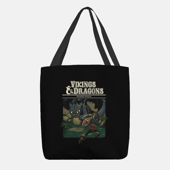 Vikings And Dragons-None-Basic Tote-Bag-Betmac