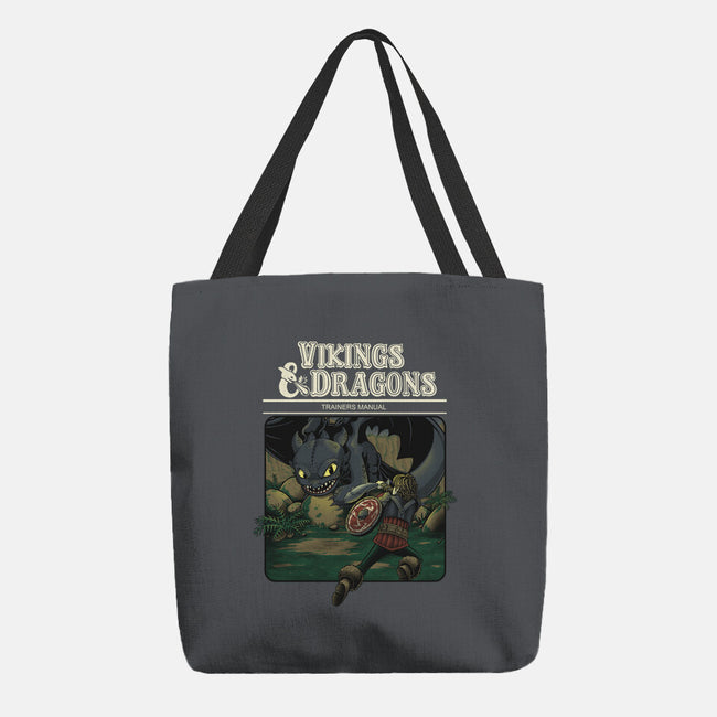 Vikings And Dragons-None-Basic Tote-Bag-Betmac