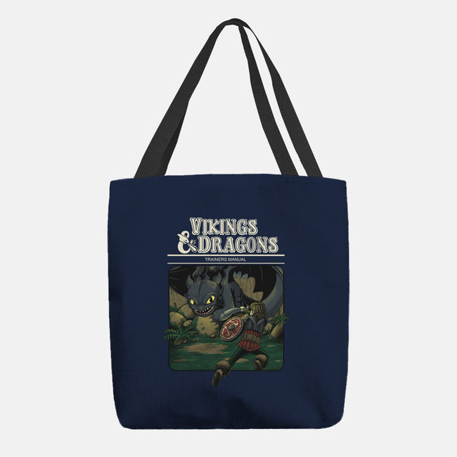 Vikings And Dragons-None-Basic Tote-Bag-Betmac
