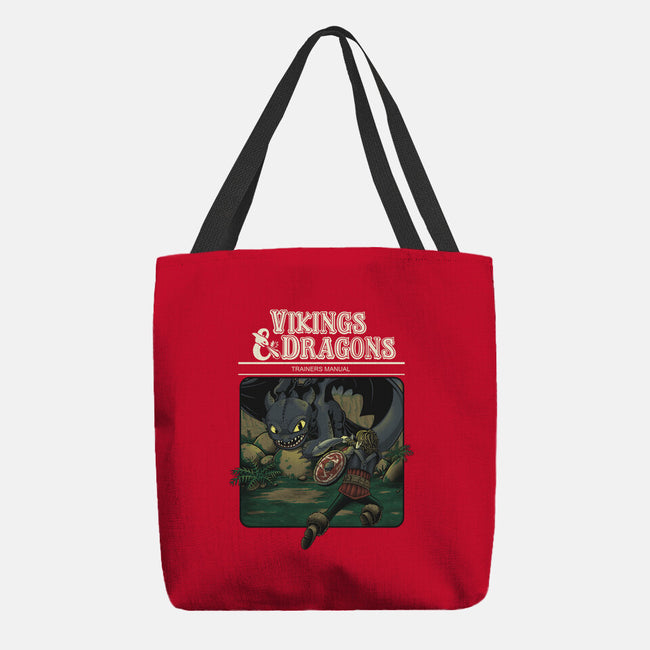 Vikings And Dragons-None-Basic Tote-Bag-Betmac