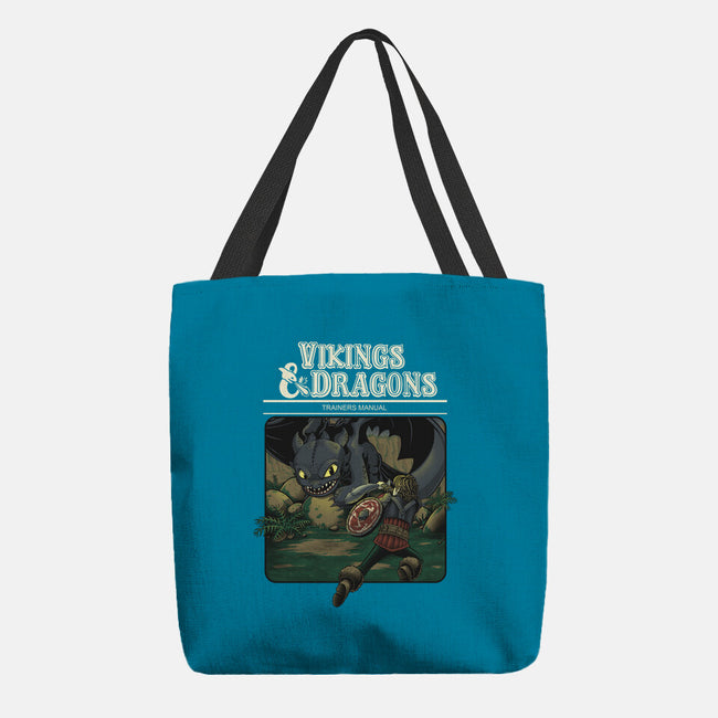 Vikings And Dragons-None-Basic Tote-Bag-Betmac