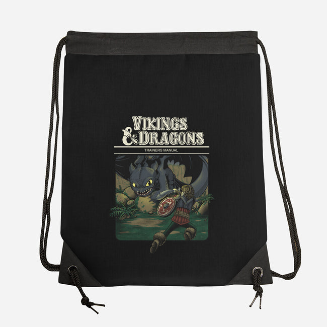 Vikings And Dragons-None-Drawstring-Bag-Betmac