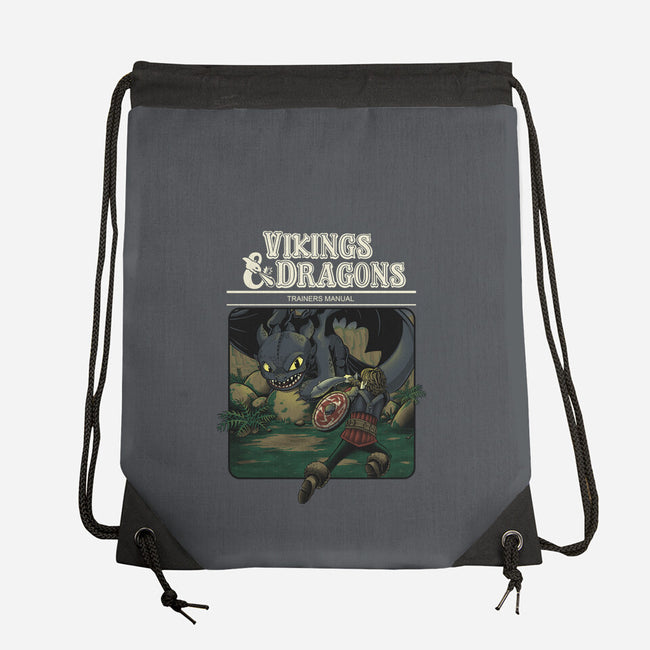 Vikings And Dragons-None-Drawstring-Bag-Betmac