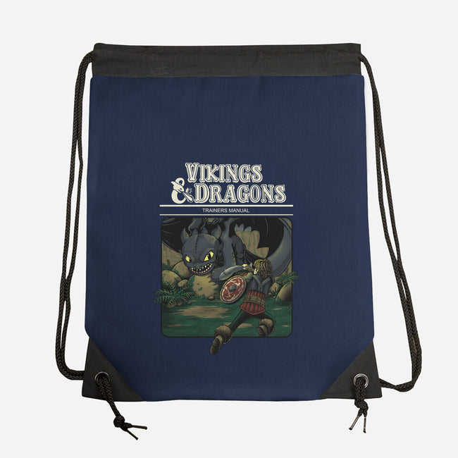 Vikings And Dragons-None-Drawstring-Bag-Betmac