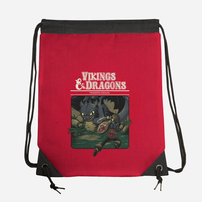 Vikings And Dragons-None-Drawstring-Bag-Betmac