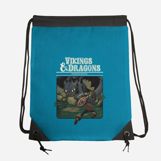 Vikings And Dragons-None-Drawstring-Bag-Betmac