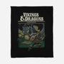 Vikings And Dragons-None-Fleece-Blanket-Betmac