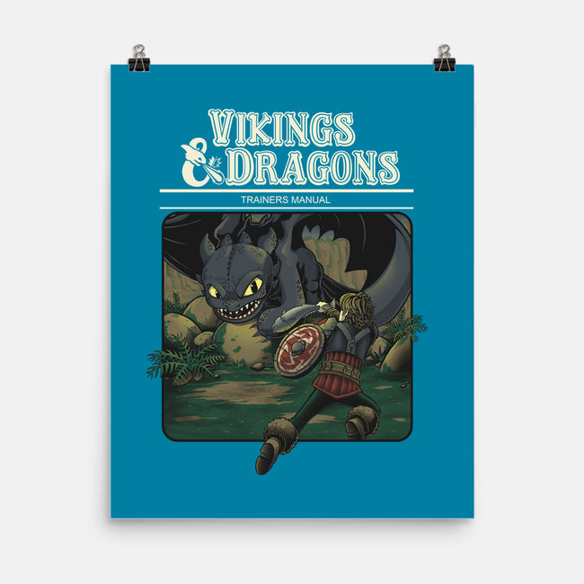 Vikings And Dragons-None-Matte-Poster-Betmac