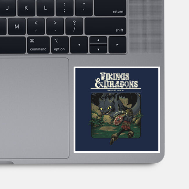 Vikings And Dragons-None-Glossy-Sticker-Betmac