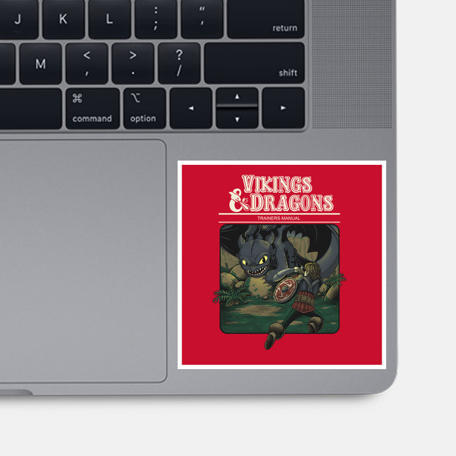 Vikings And Dragons-None-Glossy-Sticker-Betmac