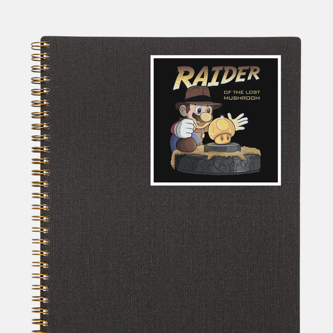 Raider Of The Lost Mushroom-None-Glossy-Sticker-NMdesign