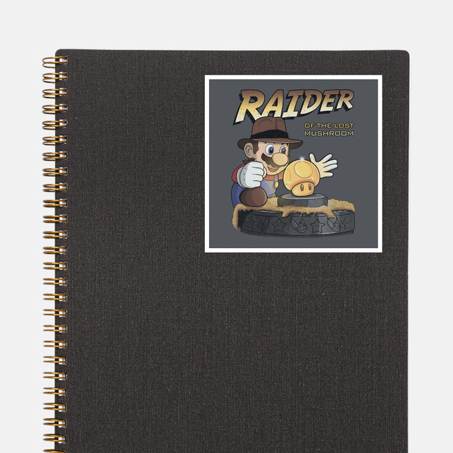 Raider Of The Lost Mushroom-None-Glossy-Sticker-NMdesign