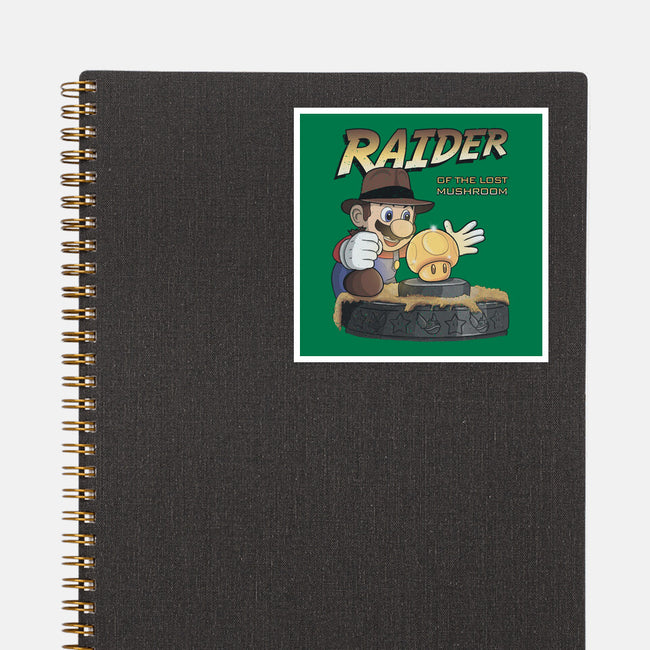 Raider Of The Lost Mushroom-None-Glossy-Sticker-NMdesign