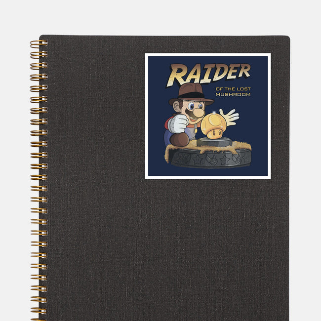 Raider Of The Lost Mushroom-None-Glossy-Sticker-NMdesign