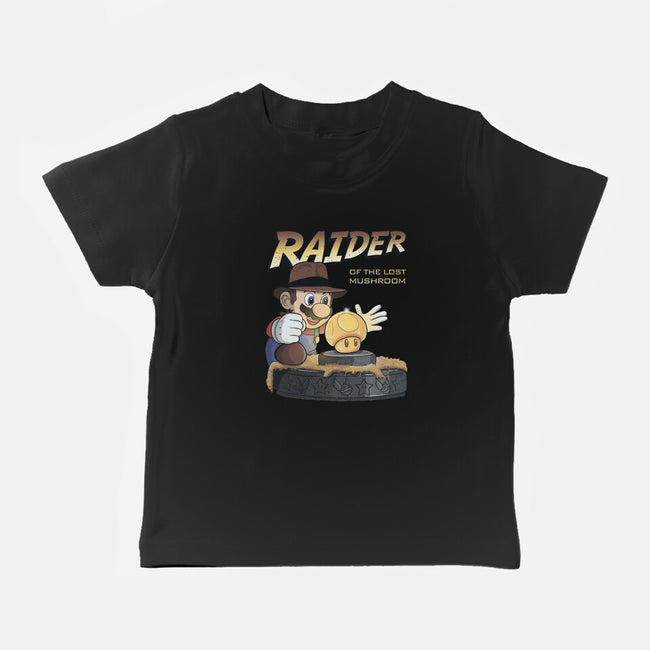 Raider Of The Lost Mushroom-Baby-Basic-Tee-NMdesign