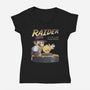 Raider Of The Lost Mushroom-Womens-V-Neck-Tee-NMdesign
