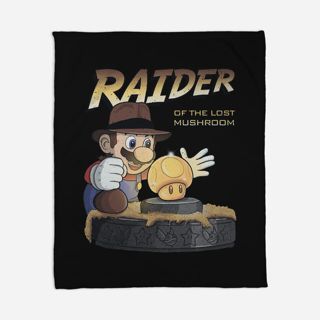 Raider Of The Lost Mushroom-None-Fleece-Blanket-NMdesign