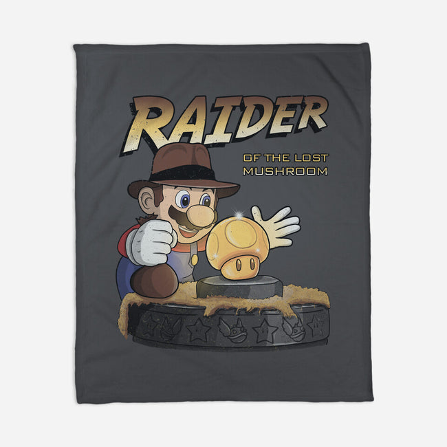 Raider Of The Lost Mushroom-None-Fleece-Blanket-NMdesign