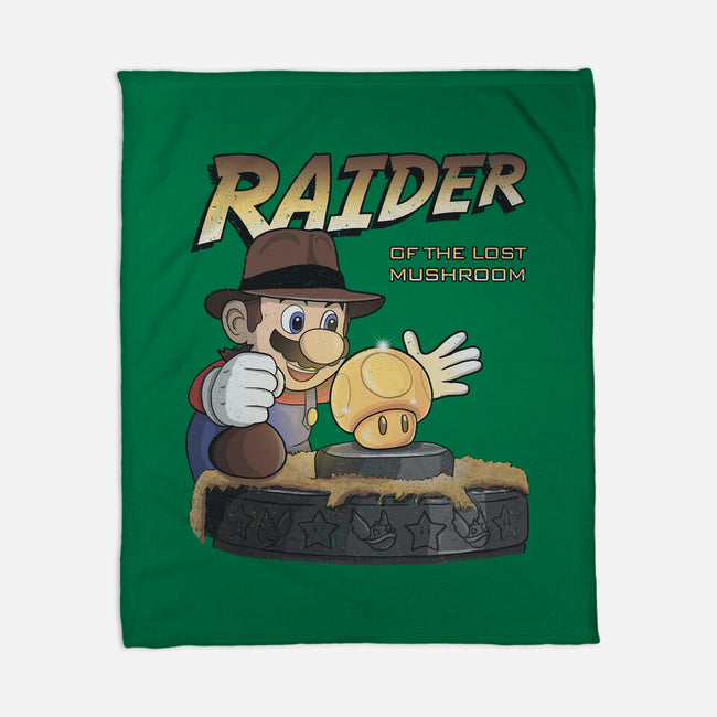 Raider Of The Lost Mushroom-None-Fleece-Blanket-NMdesign