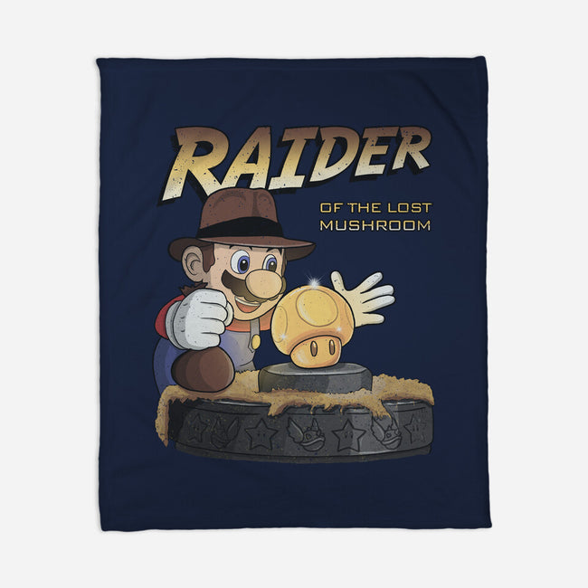 Raider Of The Lost Mushroom-None-Fleece-Blanket-NMdesign