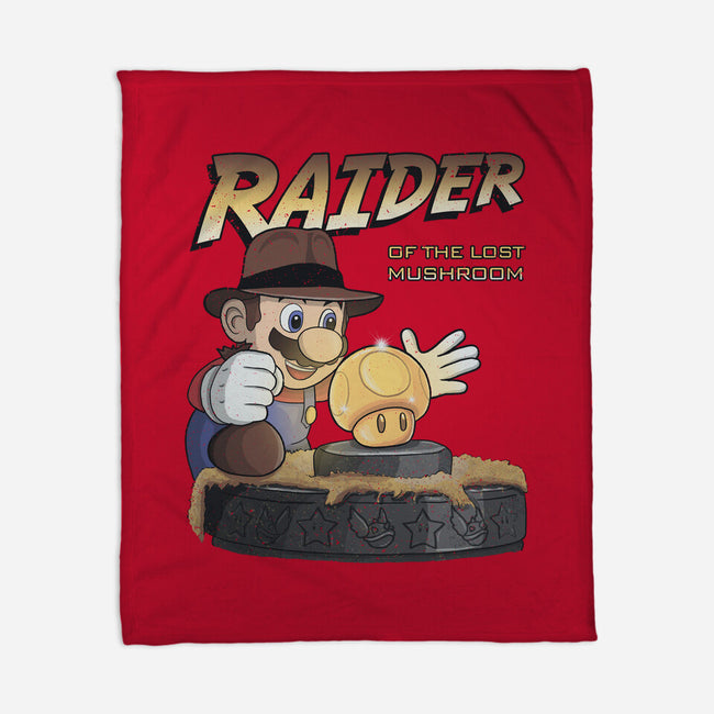 Raider Of The Lost Mushroom-None-Fleece-Blanket-NMdesign