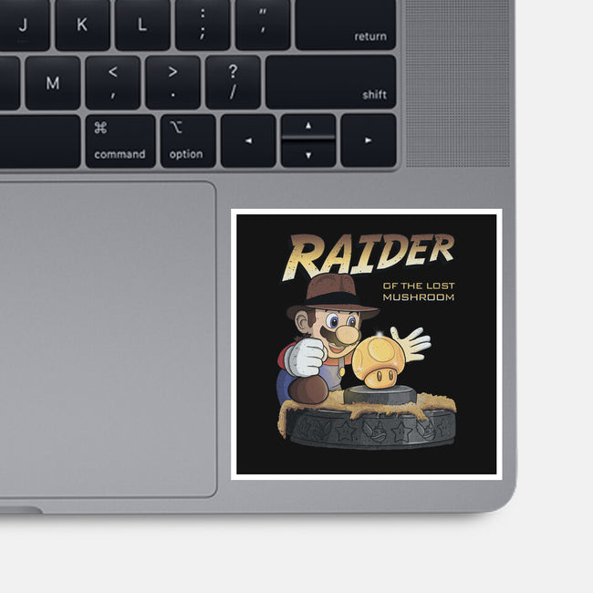 Raider Of The Lost Mushroom-None-Glossy-Sticker-NMdesign