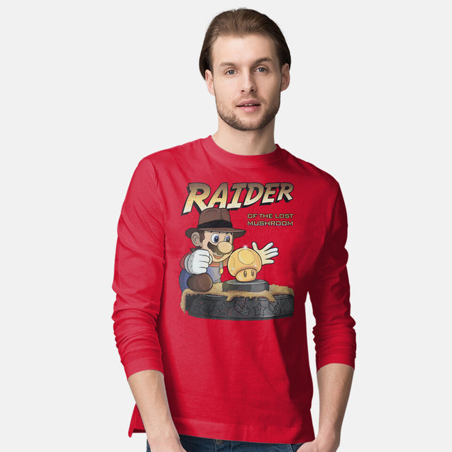 Raider Of The Lost Mushroom-Mens-Long Sleeved-Tee-NMdesign
