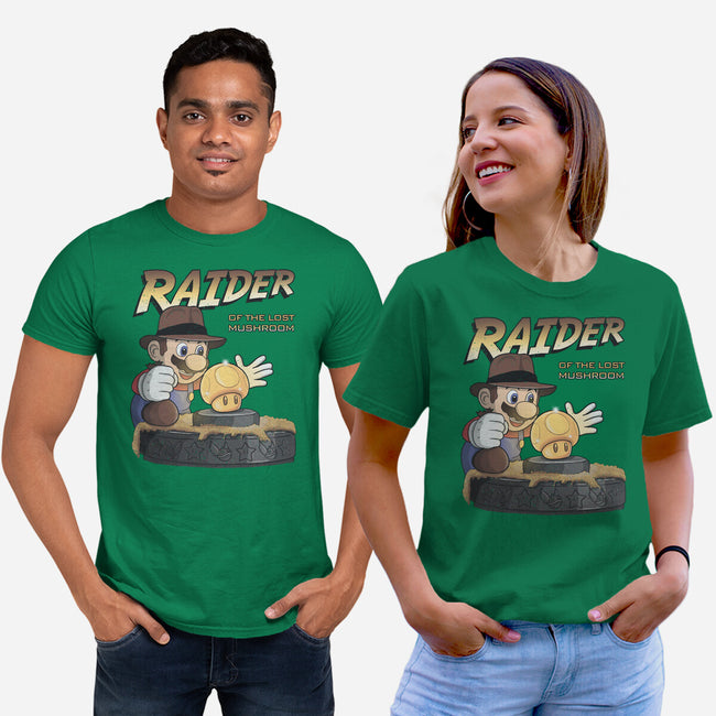 Raider Of The Lost Mushroom-Unisex-Basic-Tee-NMdesign