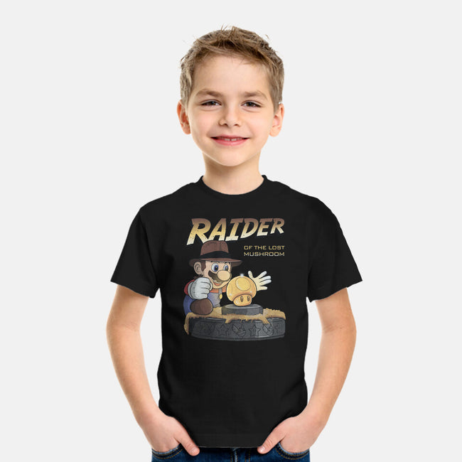 Raider Of The Lost Mushroom-Youth-Basic-Tee-NMdesign
