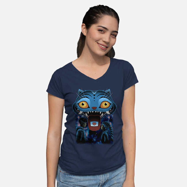 Derpy’s Love Ritual-Womens-V-Neck-Tee-Astrobot Invention