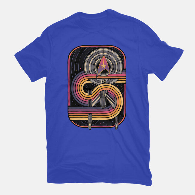 Retro Voyage-Unisex-Basic-Tee-glitchygorilla