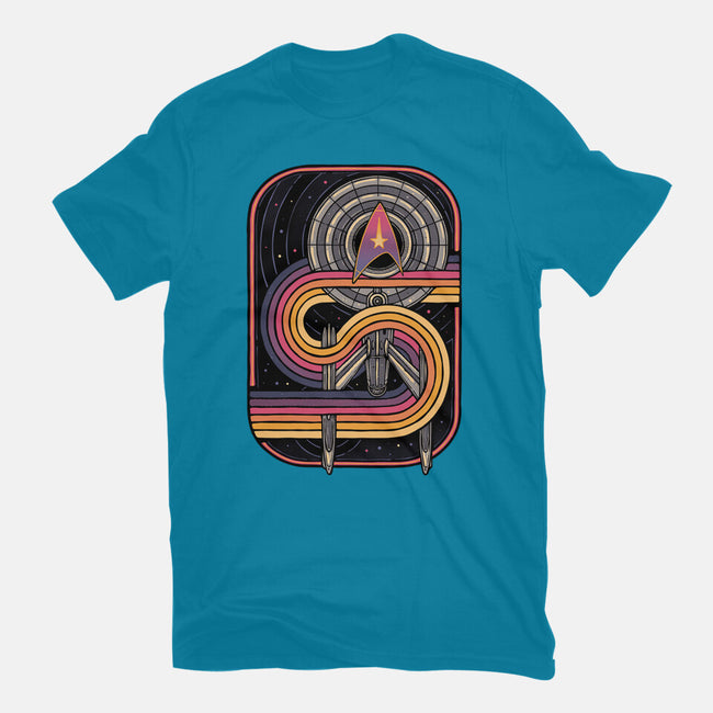 Retro Voyage-Unisex-Basic-Tee-glitchygorilla