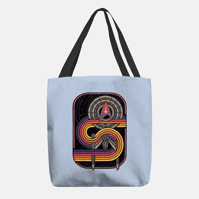 Retro Voyage-None-Basic Tote-Bag-glitchygorilla